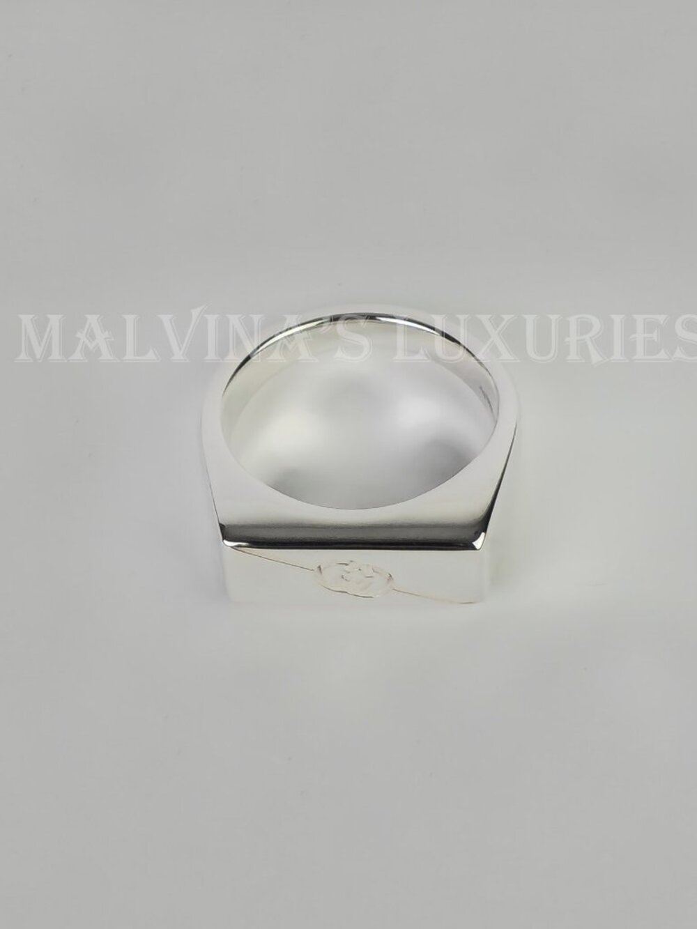 GUCCI RING STERLING SILVER GG LOGO TAG925 COLLECTION UNISEX sz 15 US 7 1/4 - Picture 10 of 16